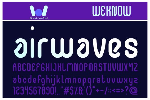 Airwaves Font for Creative Design