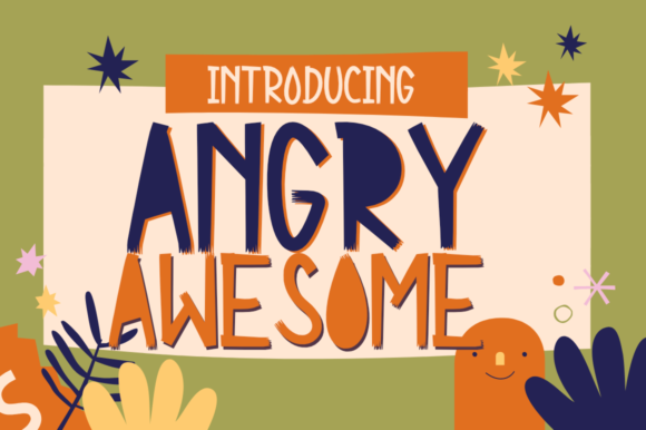 Angry Awesome Font for Web Design