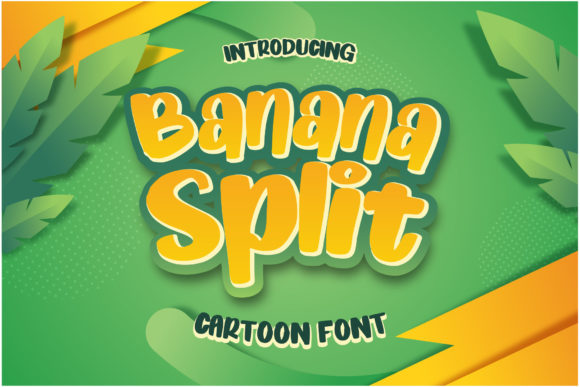 Banana Split Cartoon Font for Business Branding
