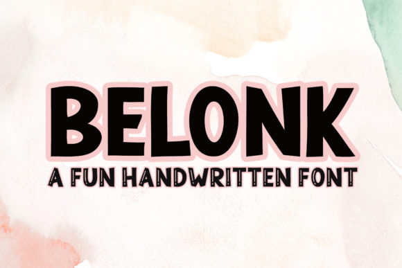 Belonk: A Bold Font for Branding
