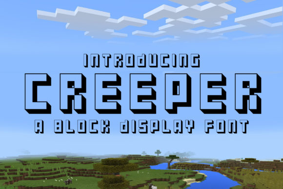 Creeper Font for Creative Projects
