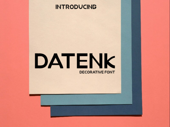 Datenk: A Bold Display Font for Impactful Campaigns