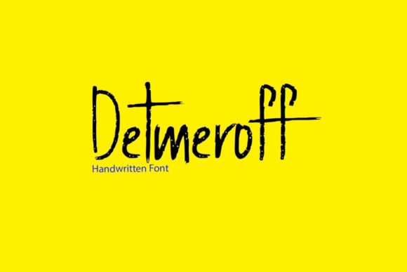 Detmeroff Font for Creative Makers
