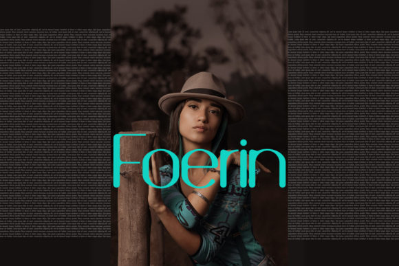 Foerin Typeface for Editorial Design