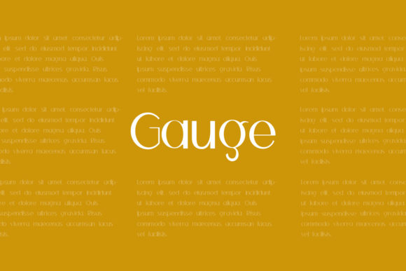 Gauge: A Font for Bold Campaigns