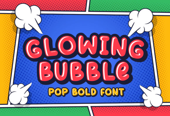 Glowing Bubble Font for Bold Branding