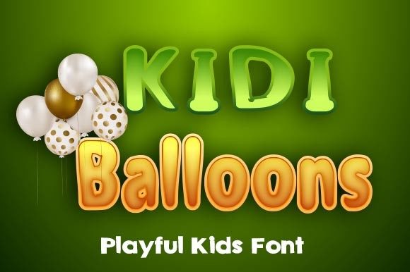 Kidi Balloons Font Review