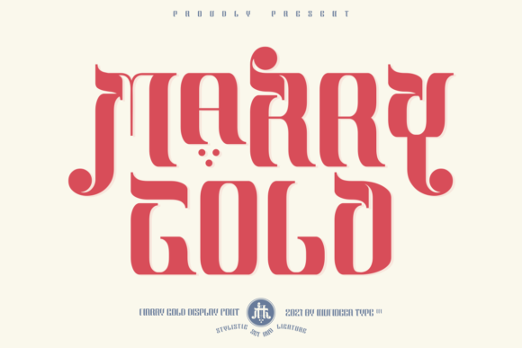 Marry Gold: A Stylish Display Font for Creative Projects