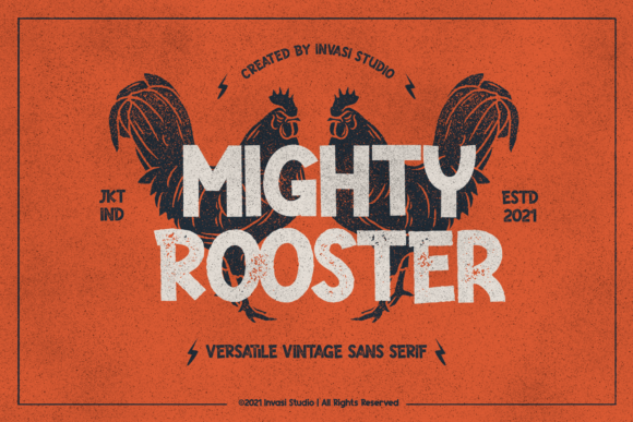 Mighty Rooster Font for Business Branding