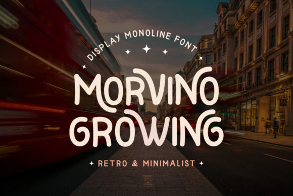 Morvino Growing: A Font for Business Style