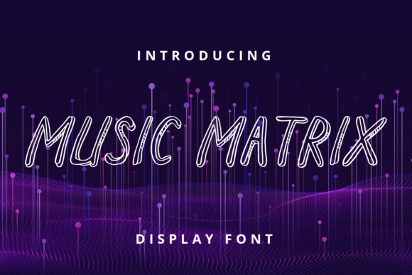 Music Matrix Font for Web Design