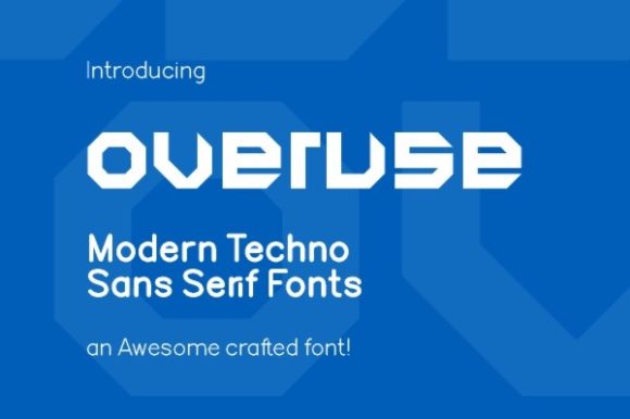 Overuse Font for Creative Projects