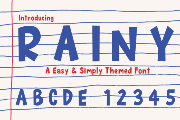 Rainy: A Bold Display Font for Creative Projects