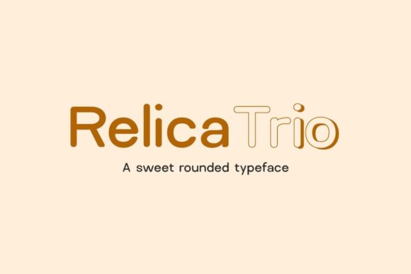 Relica Trio: A Sweet Typeface for Creative Projects