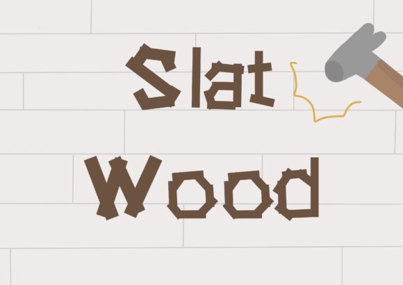 Slat Woods Font for Creative Projects