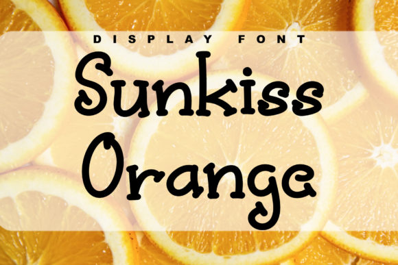 Sunkiss Orange Font for Creative Projects