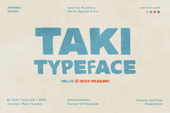 Taki Font for Creative Projects