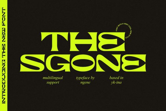 The Sgone Font for Modern Web Design