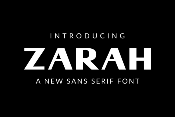Zarah: A Premium Display Font
